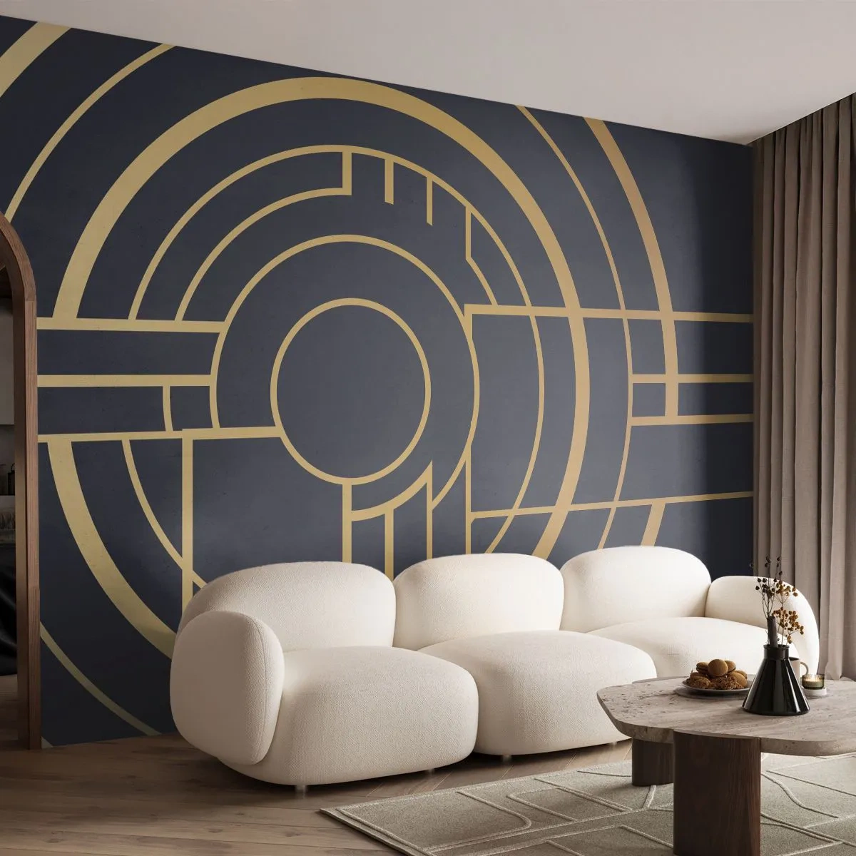Öntapadós Fotótapéta Deluxe Sticker - A dolgok fordulatai - Absztrakció, Darab, Grafika - 250x175 cm