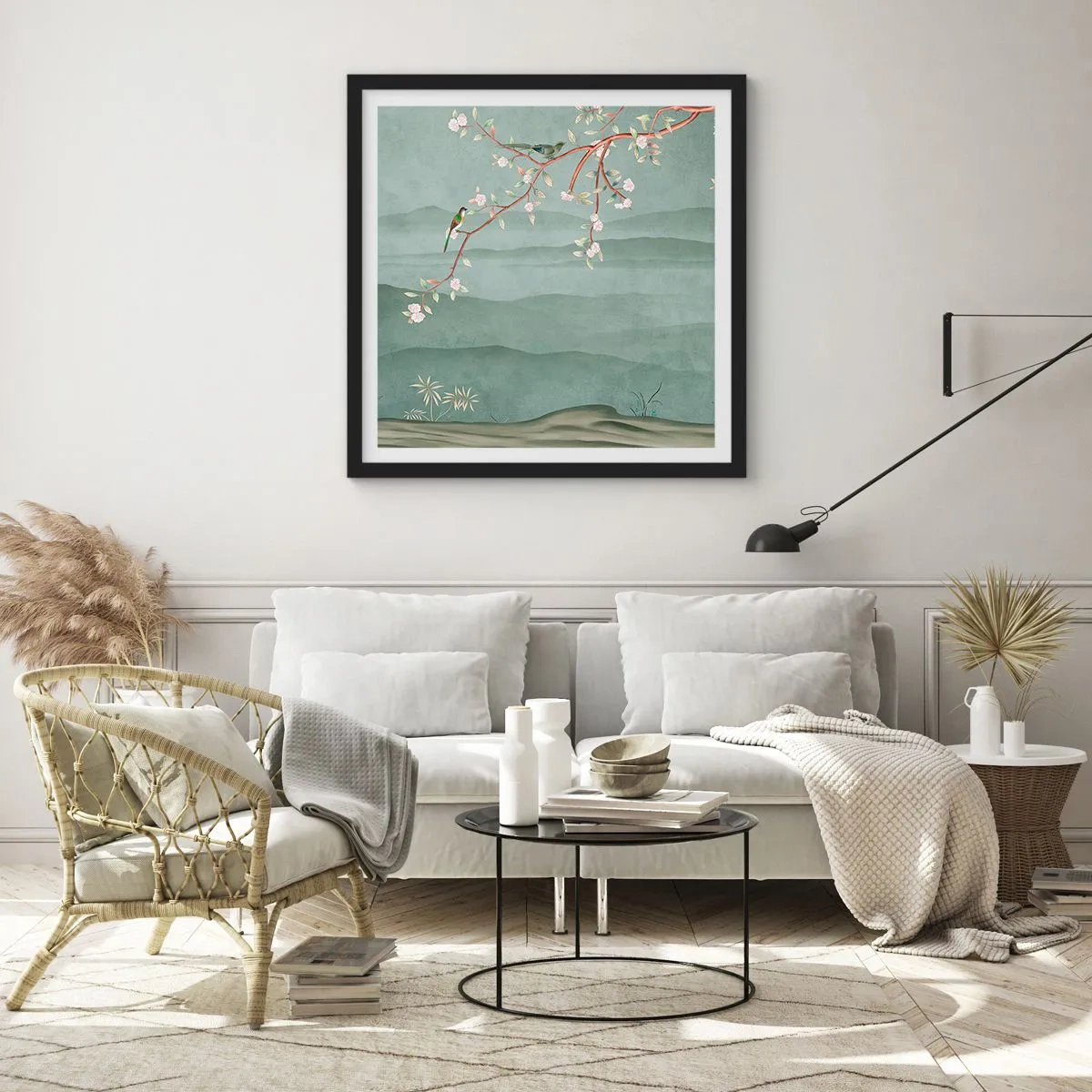 Poszter fehér keretben - Tavasz, ah, te vagy az - 60x60 cm