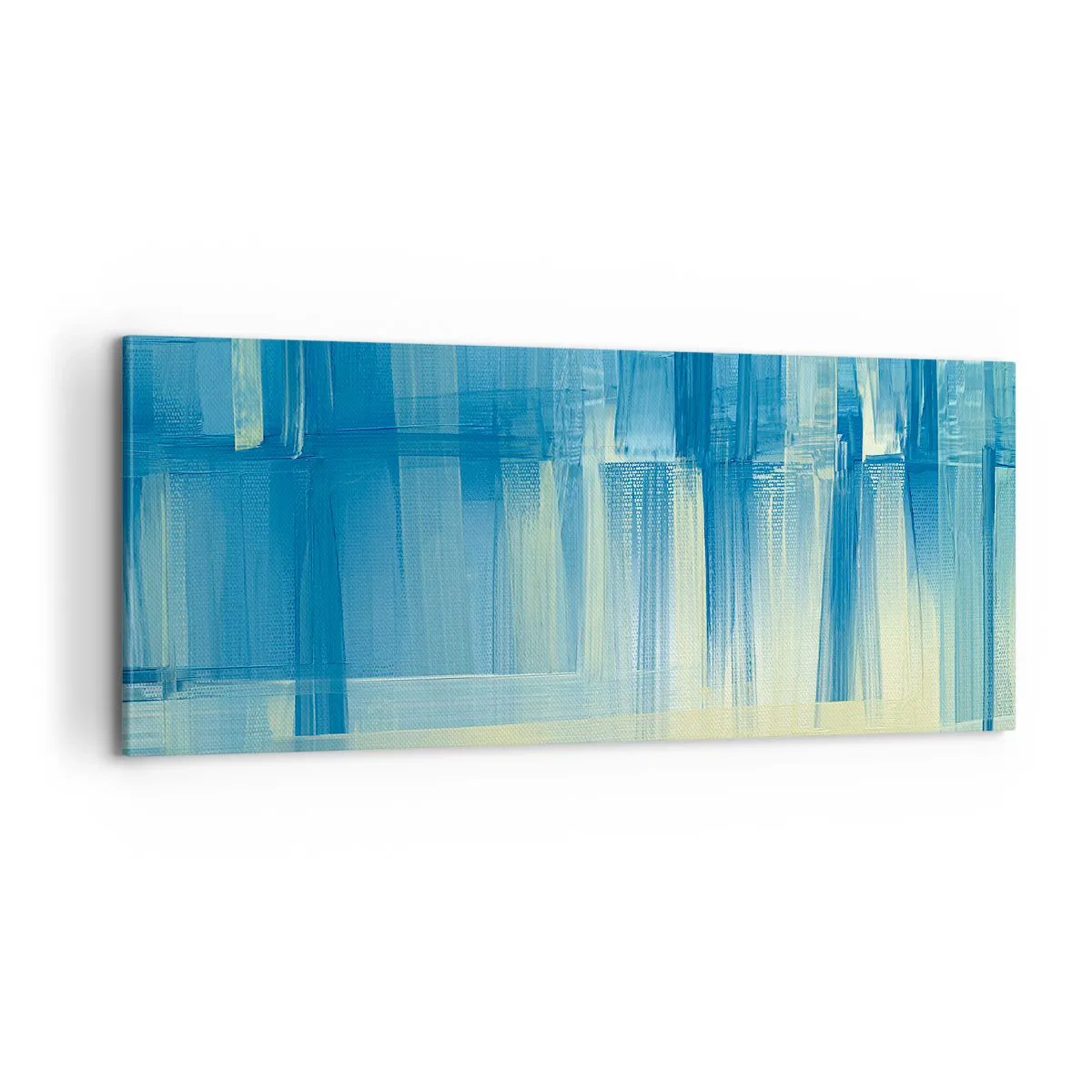 Vászonkép - Kompozíció türkizkékben - 100x40 cm