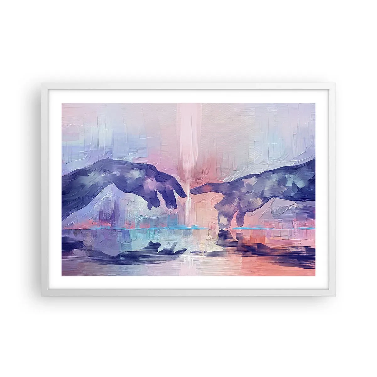 Poszter fekete keretben - Az élet isteni szikrája - 70x50 cm