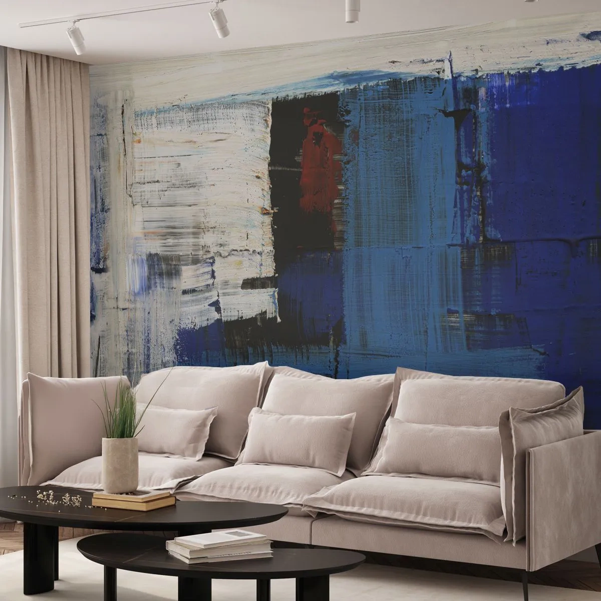 Fotótapéta Premium Canvas - A kék titka - Absztrakció, Darab, Modernség - 100x70 cm