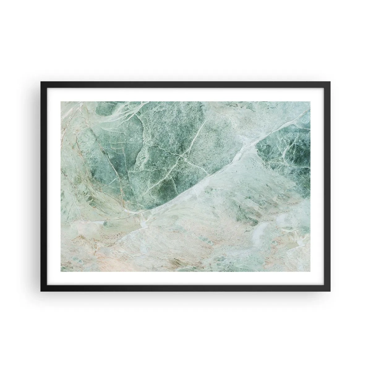 Poszter fehér keretben - A kő nemes hűvössége - 70x50 cm