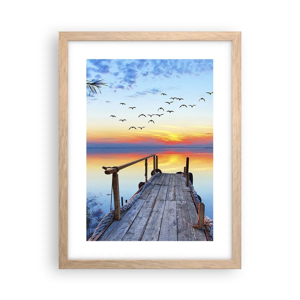 Poszter világos tölgy keretben - Ideje visszamenni… - 30x40 cm