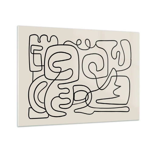 Üveg kép - A nyomonkövetésben - 100x70 cm