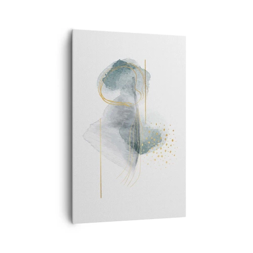 Vászonkép - A szürkeség és az arany kapcsolatáról - 80x120 cm