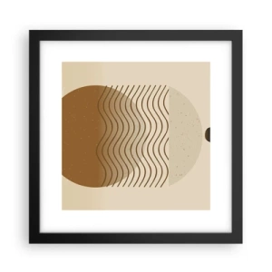 Poszter fehér keretben - A geometriai formák eredetéről - 30x30 cm