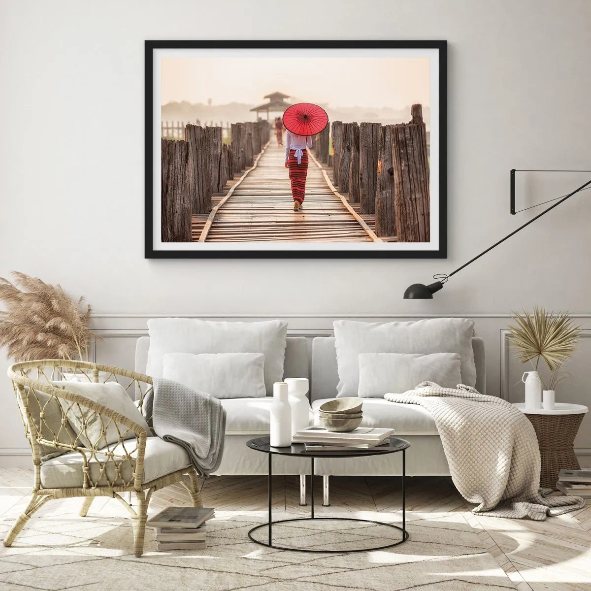 Poszter fehér keretben - A régi hídon - 70x50 cm