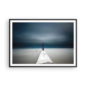 Poszter fehér keretben - A végtelenség irányába - 100x70 cm