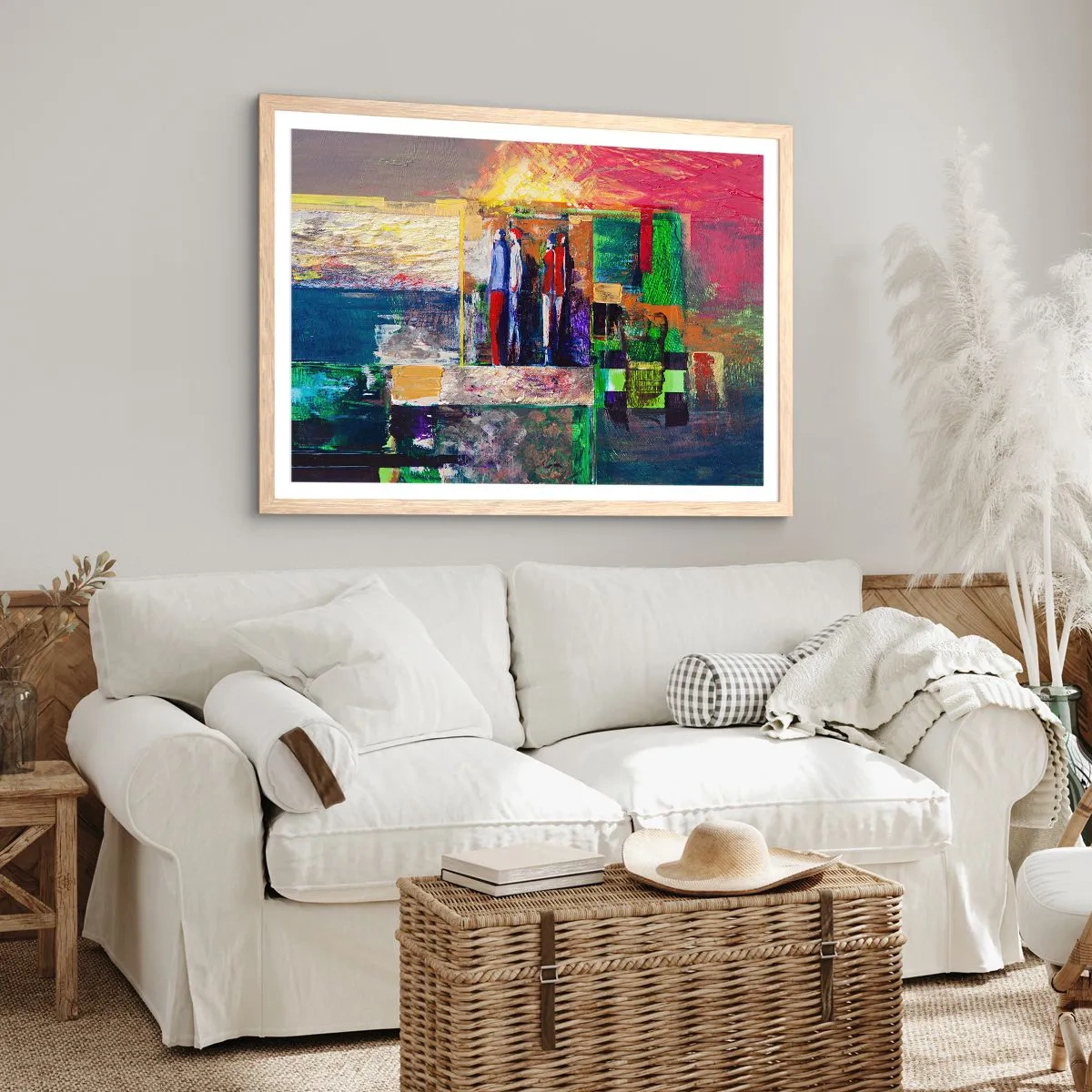 Poszter világos tölgy keretben - Kapcsolatok és érzelmek - 40x30 cm