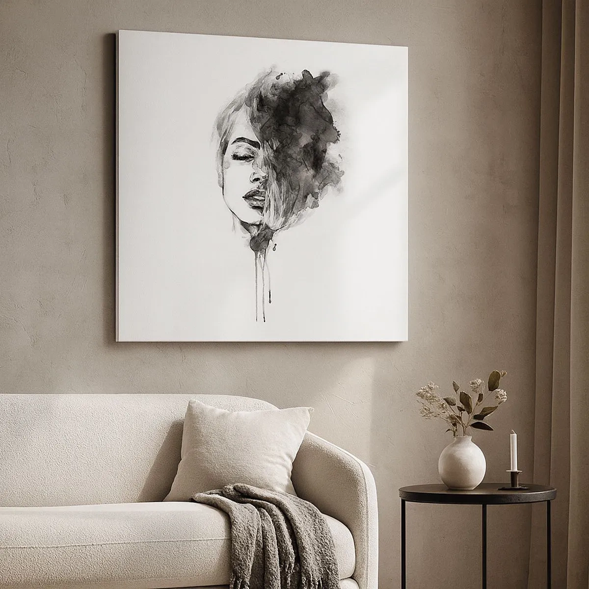 Vászonkép - Miről álmodozik egy lány - 30x30 cm