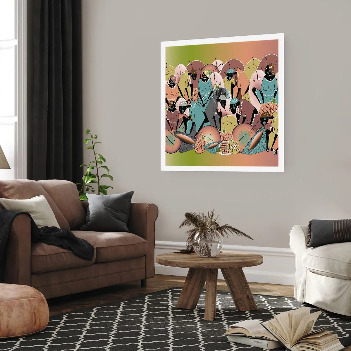 Poszter - Jön a nagy ünnep - 30x30 cm