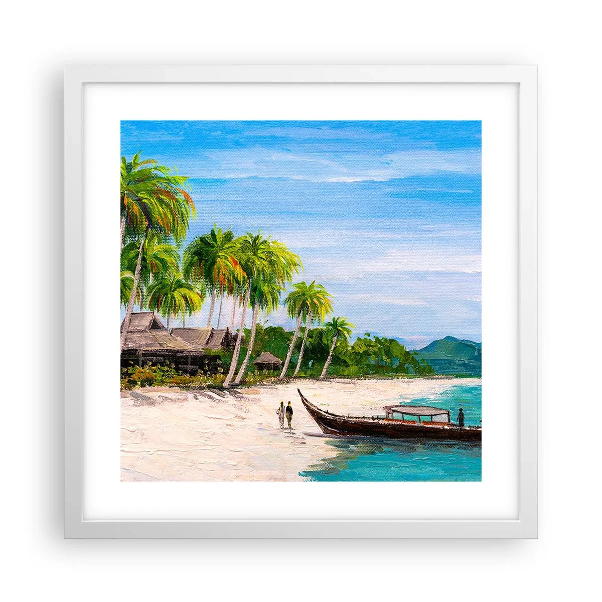 Poszter fekete keretben - Egy egzotikus álom - 40x40 cm