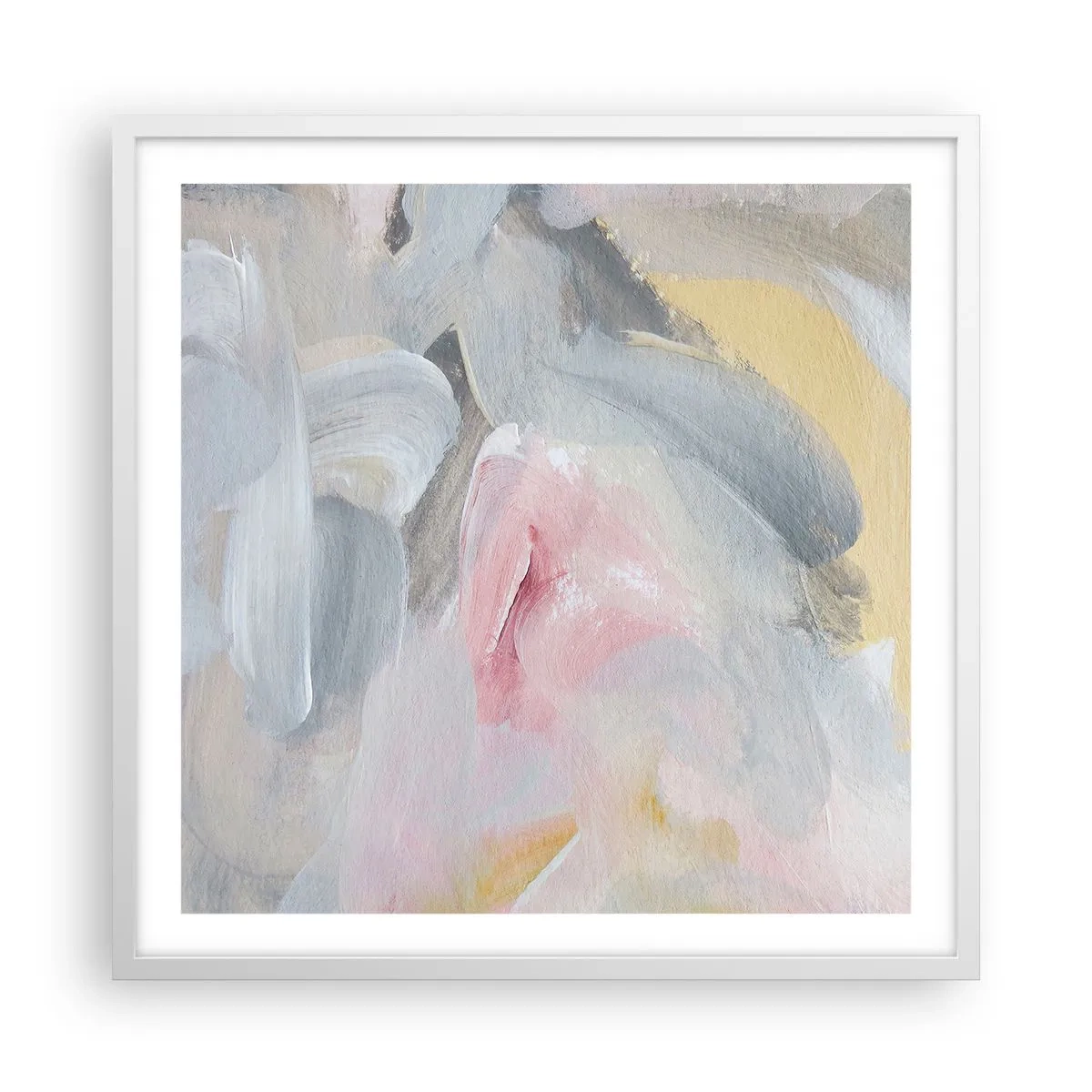 Poszter fekete keretben - Egy pasztell világban - 60x60 cm