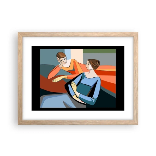 Poszter világos tölgy keretben - A bizalmak pillanata - 40x30 cm