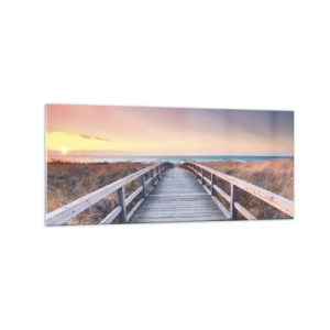 Üveg kép - Balti esti aurora - 120x50 cm