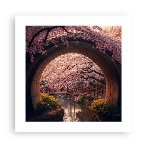 Poszter - Japán tavasz - 40x40 cm