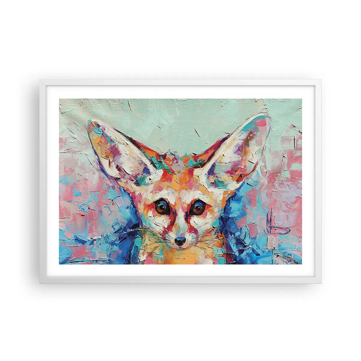 Poszter fekete keretben - Készen álltok rám? - 70x50 cm