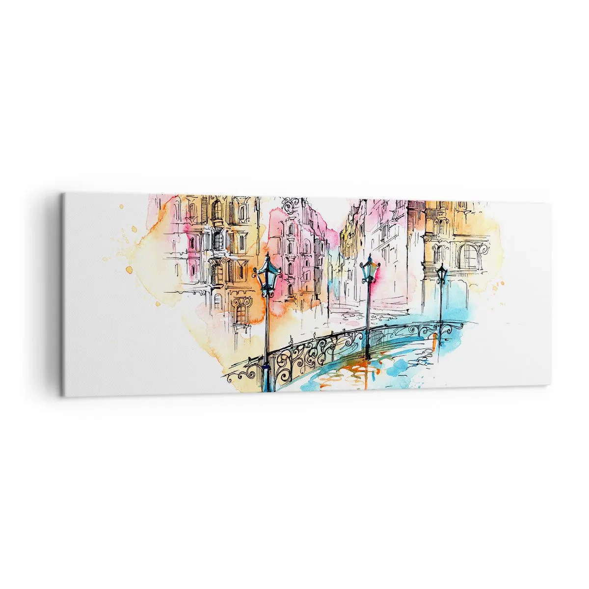Vászonkép - A város szíve - 140x50 cm