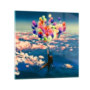 Üveg kép - Egy gyermekkori álom valóra vált - 40x40 cm