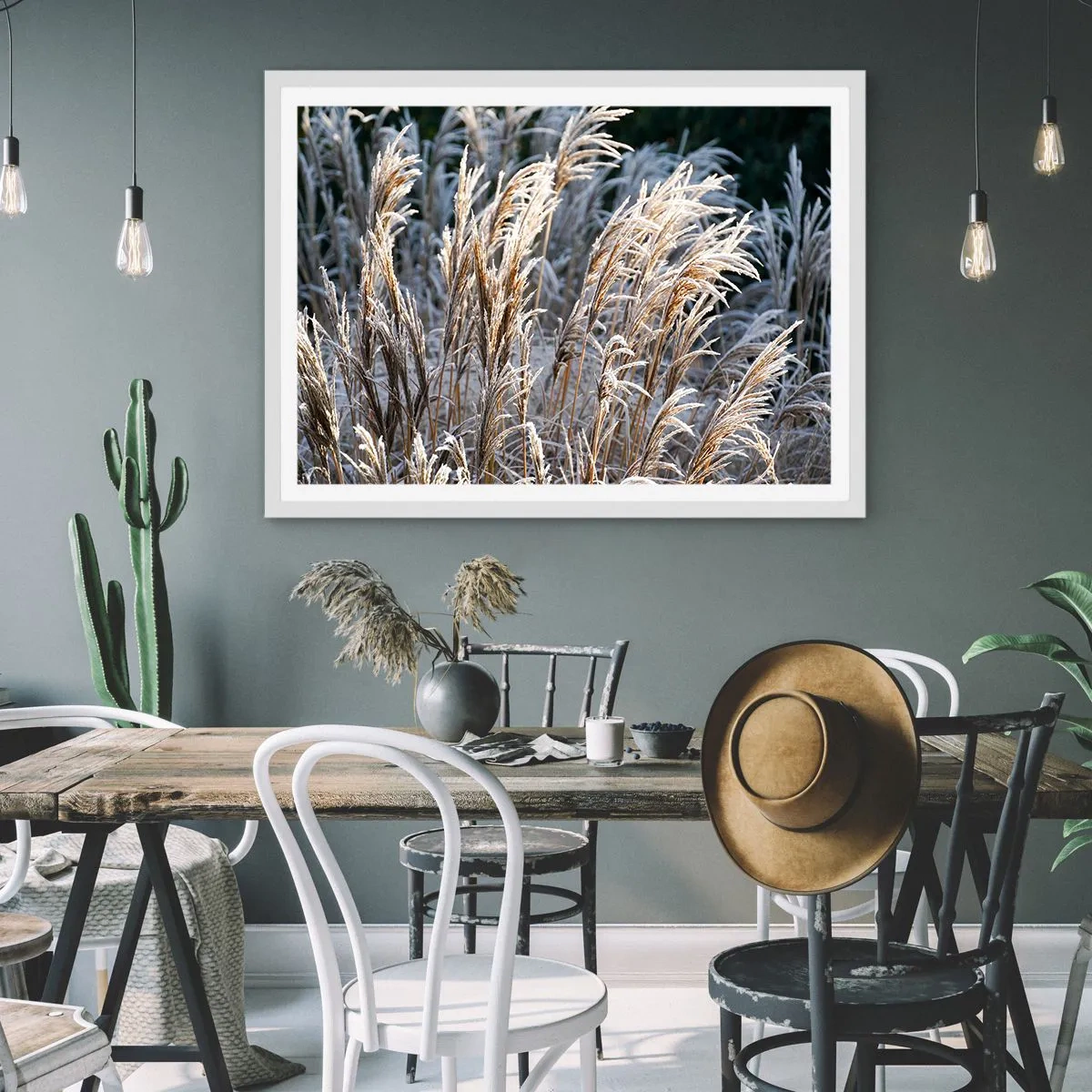 Poszter fekete keretben - Zúzmarába öltözött - 91x61 cm