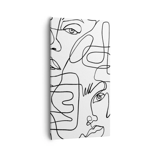 Vászonkép - Összegabalyodott érzelmekben - 55x100 cm