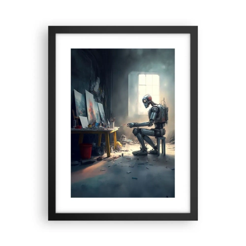 Poszter fehér keretben - Az alkotás aktusa - 30x40 cm