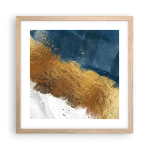 Poszter világos tölgy keretben - A nyár árnyalatai - 40x40 cm