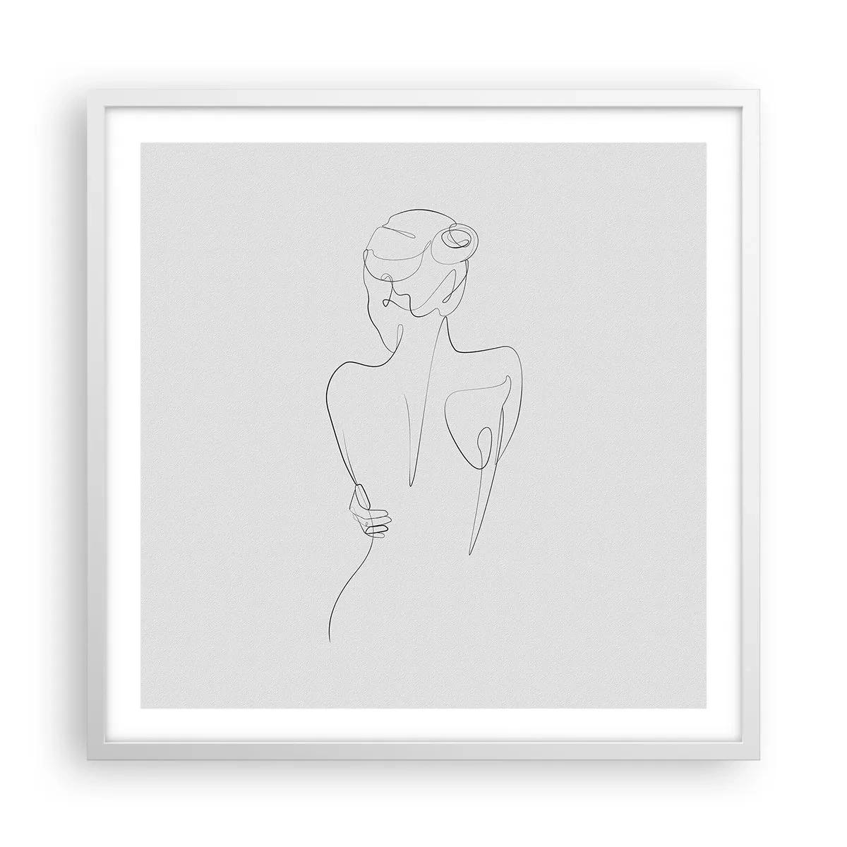 Poszter fekete keretben - Testzene - 60x60 cm