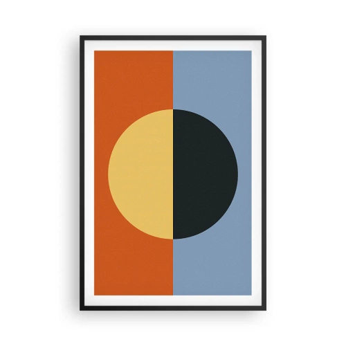 Poszter fehér keretben - A meleg és a hideg kompozíciója - 61x91 cm