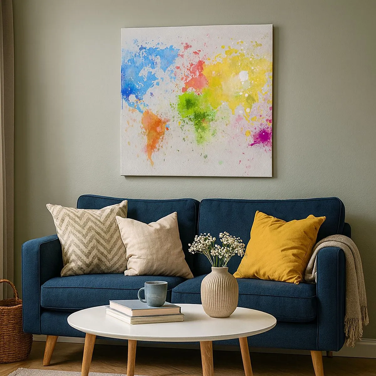 Vászonkép - A világ minden színe - 30x30 cm