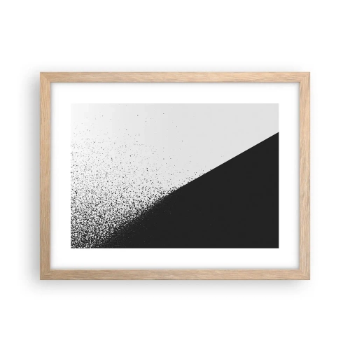 Poszter világos tölgy keretben - Egyre gyorsabban, egyre többet - 40x30 cm