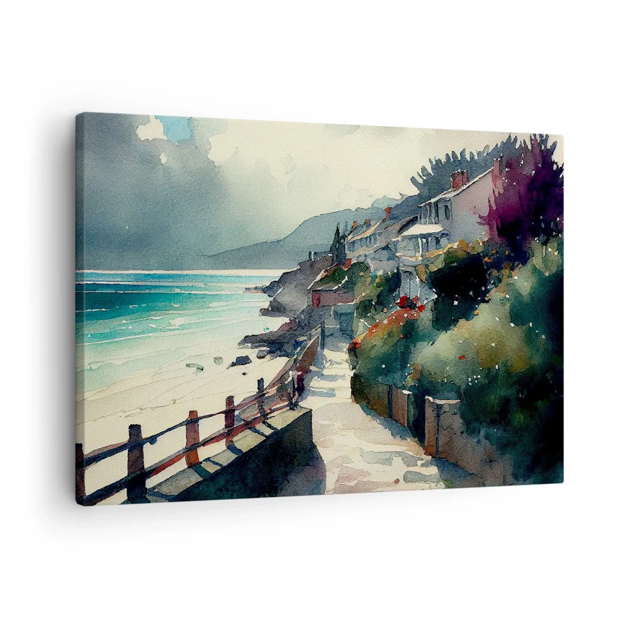 Vászonkép - Mediterrán város - 70x50 cm