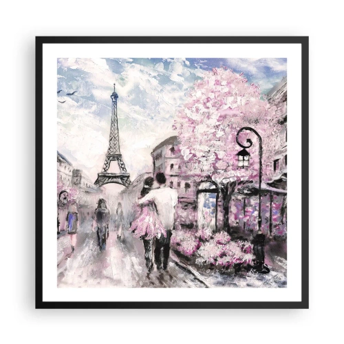 Poszter fehér keretben - Ha szerelmesnek lenni, akkor a... - 60x60 cm