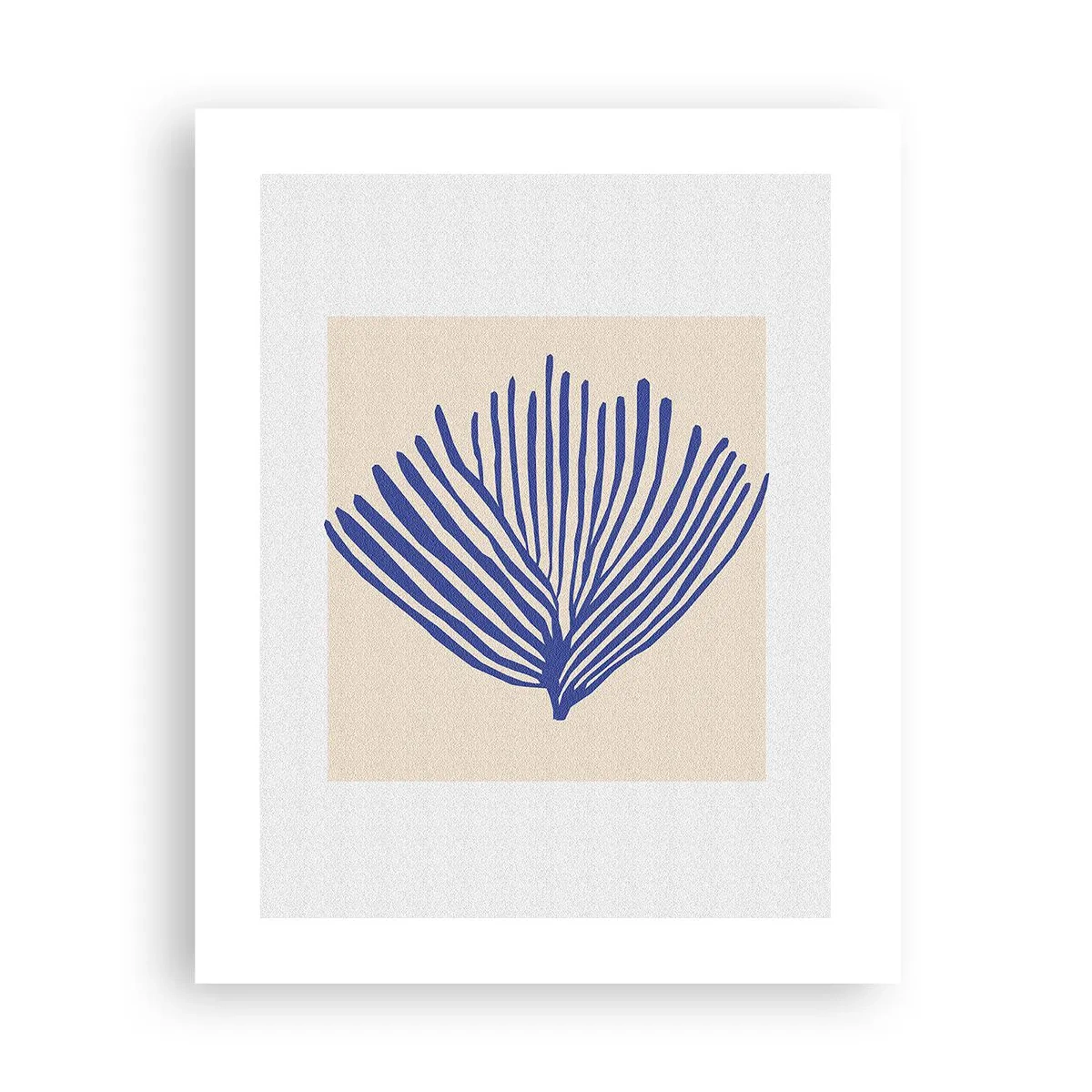 Poszter - Kék legyező - 40x50 cm