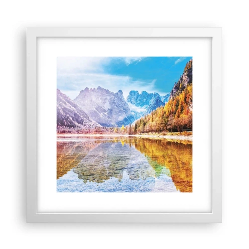 Poszter fekete keretben - És már ősz van a hegyekben - 30x30 cm