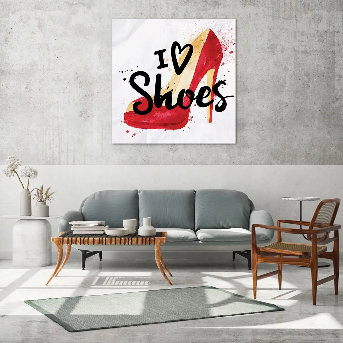 Üveg kép - A szerelemnek sok neve van - 30x30 cm