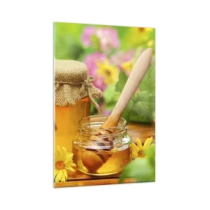 Üveg kép - Édes és virágos - 80x120 cm