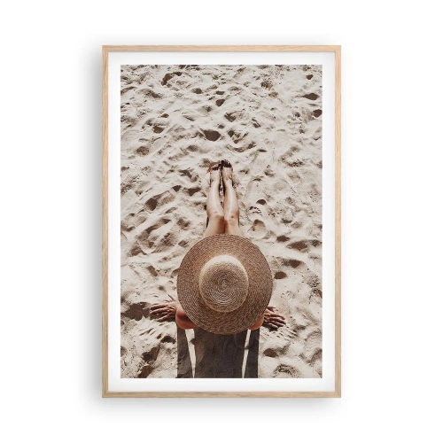 Poszter világos tölgy keretben - Megálmodott idő - 61x91 cm