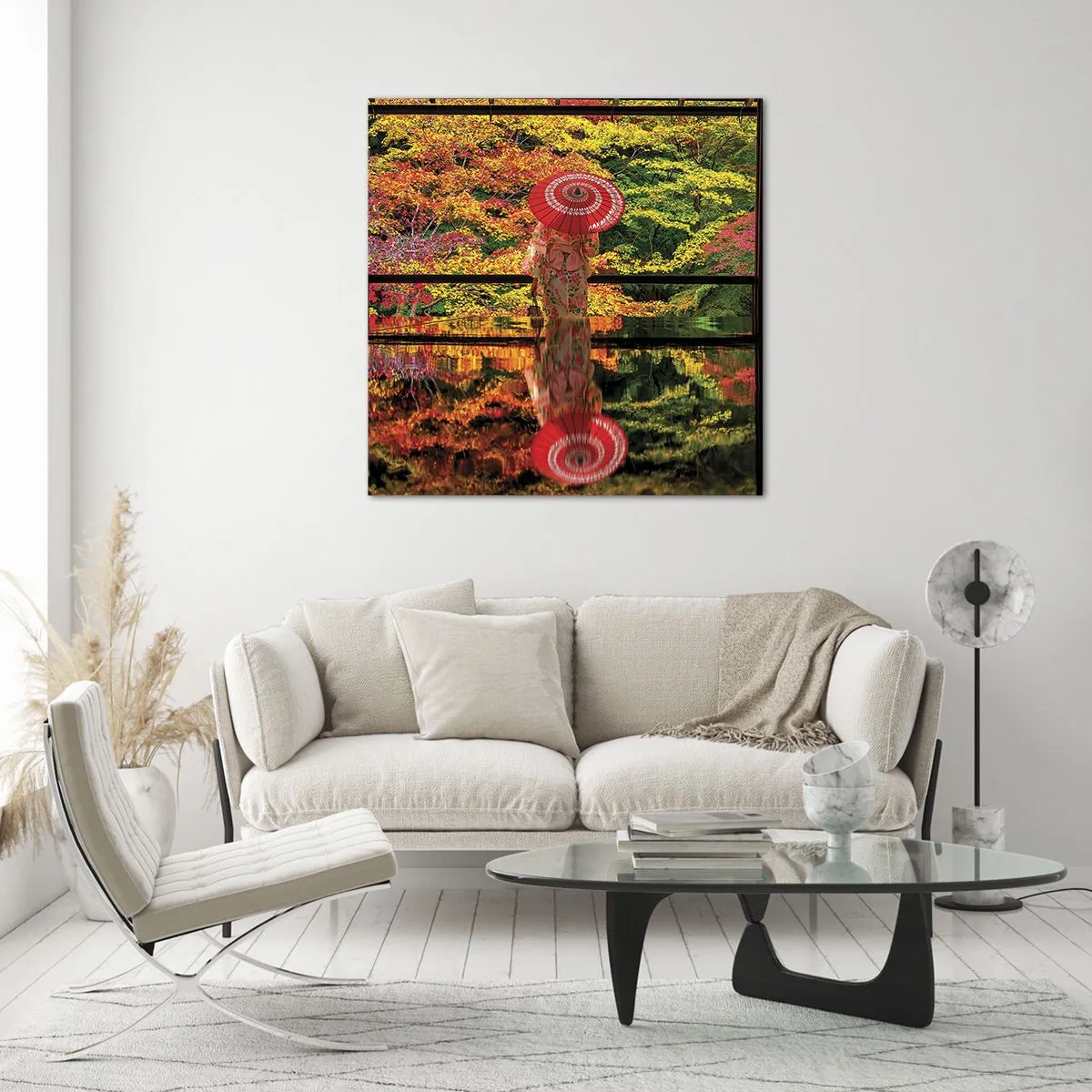 Üveg kép - A természet templomában - 50x50 cm