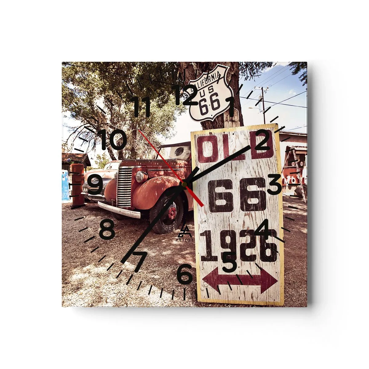 Falióra, Óra - Az amerikai tartomány legendája - 30x30 cm