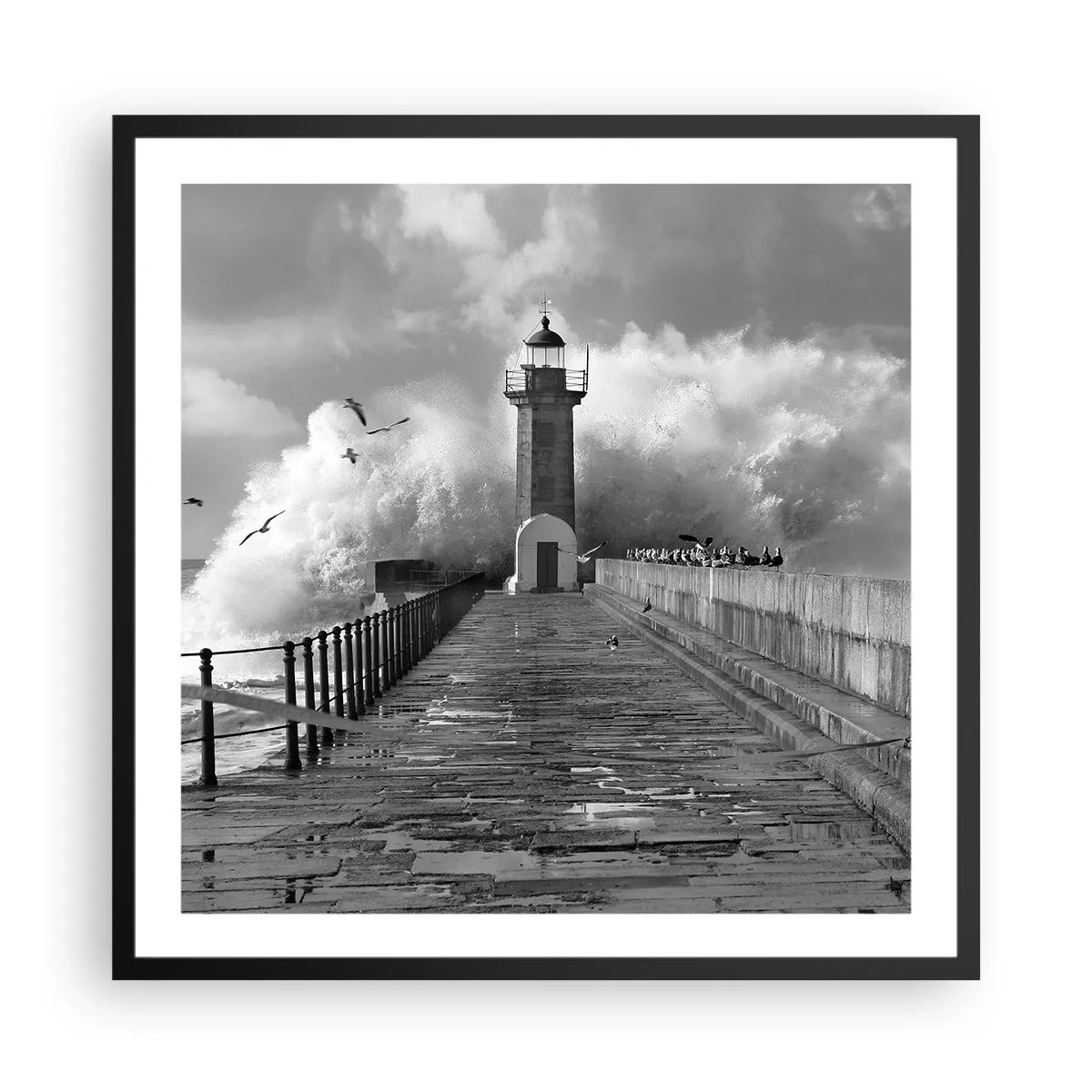 Poszter fehér keretben - Rettenthetetlen - 60x60 cm