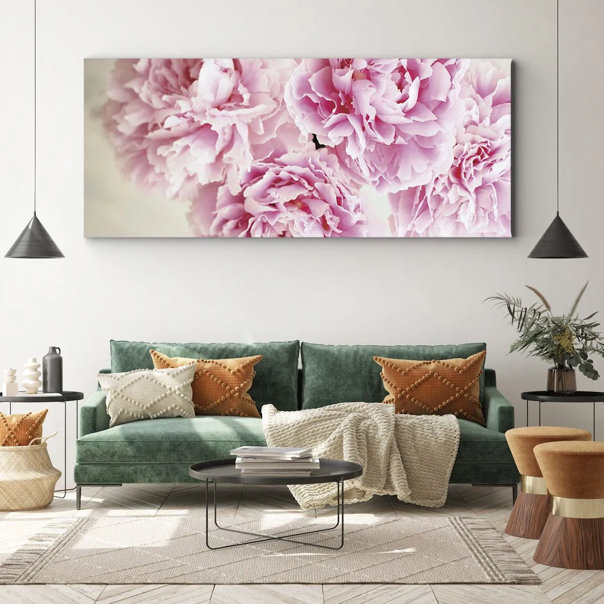 Vászonkép - Rózsaszín pompában - 100x40 cm