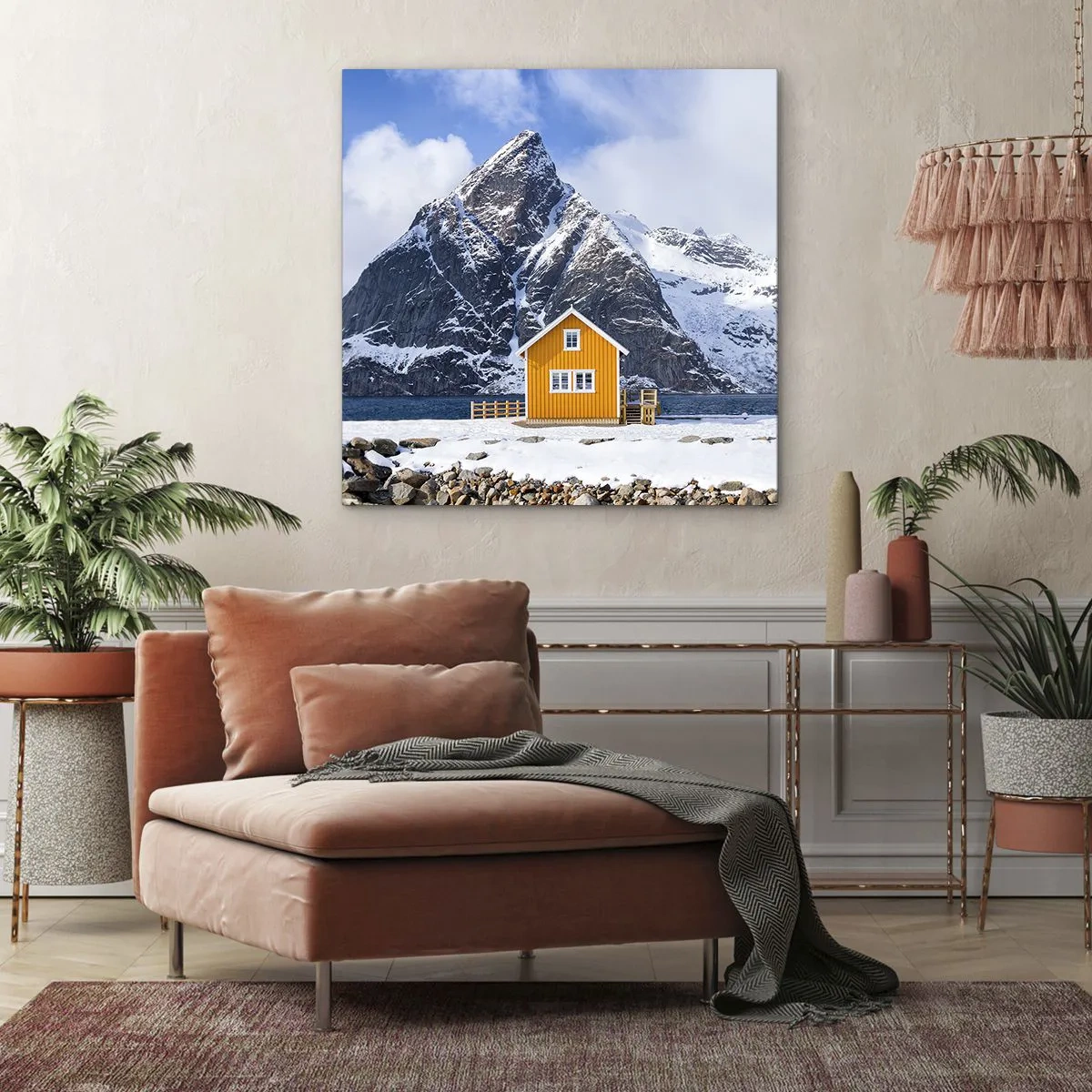 Vászonkép - Skandináv nyaralás - 60x60 cm