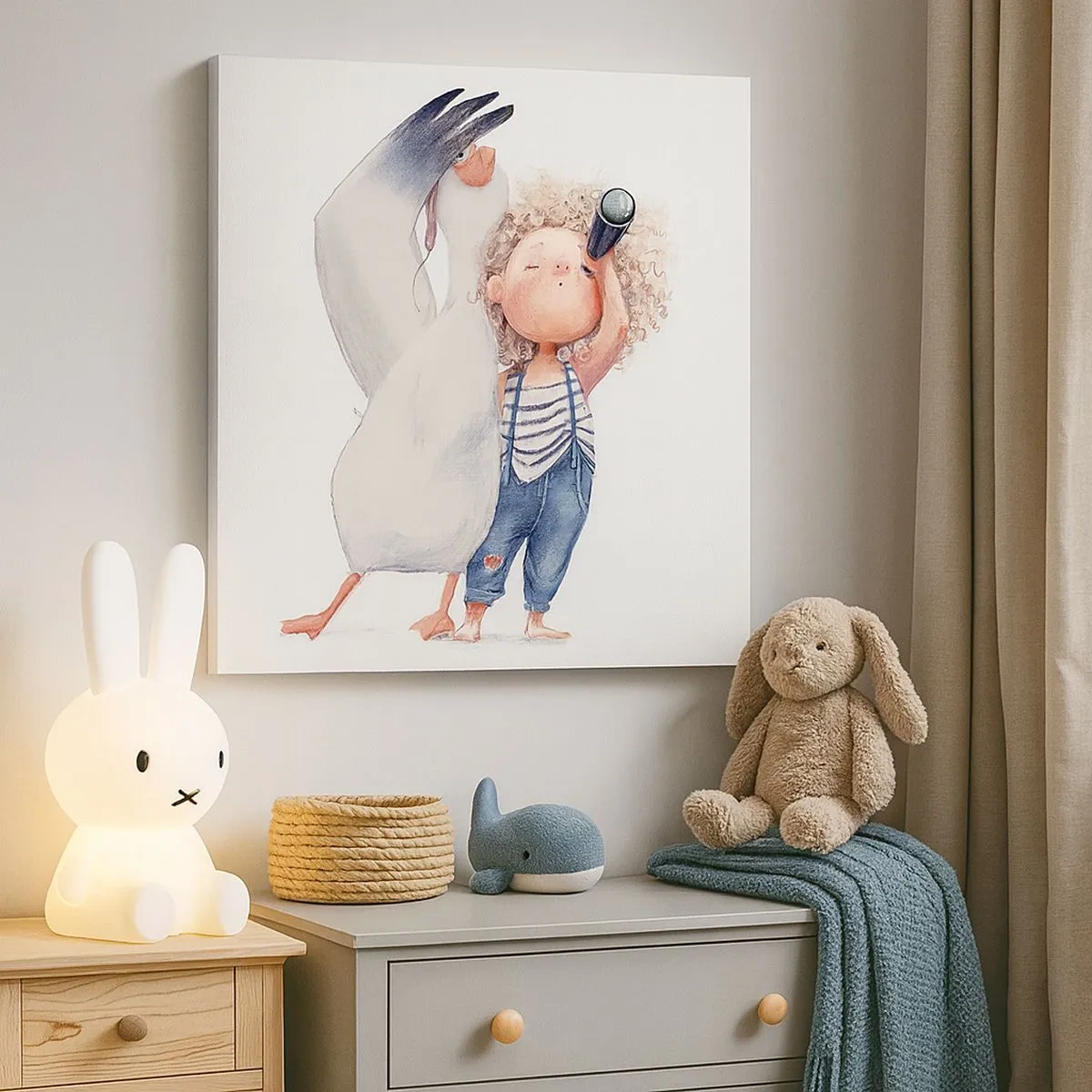 Vászonkép - Nagy utazási terve - 30x30 cm