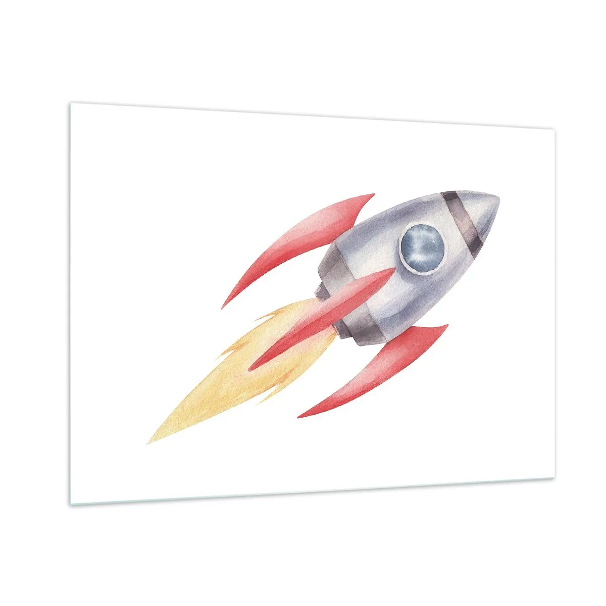 Üveg kép - Magasabbra, gyorsabban, messzebbre - 100x70 cm