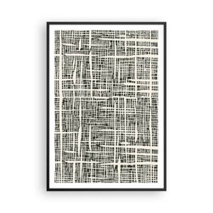 Poszter fehér keretben - Szőtt kompozíció - 70x100 cm
