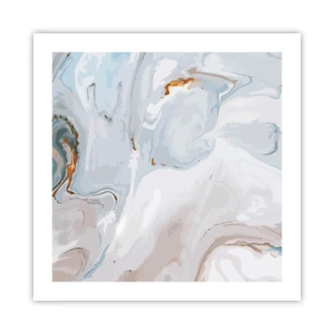 Poszter - Felhabzott fehér - 50x50 cm