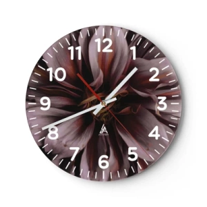 Falióra, Óra - Virágos szív - 30x30 cm