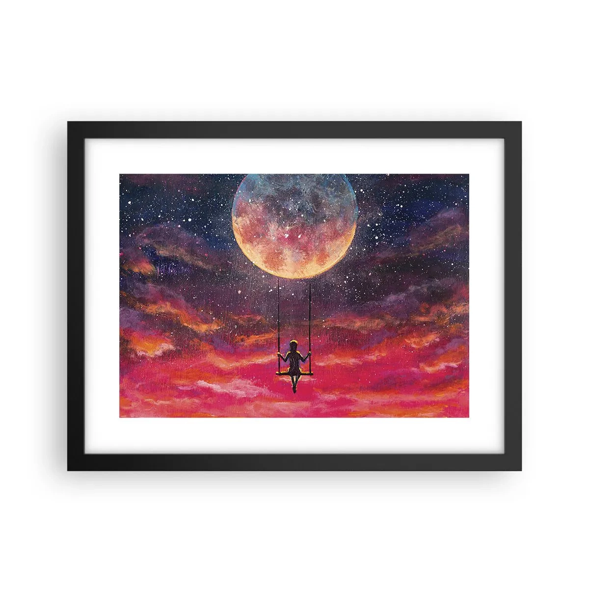 Poszter fehér keretben - Álmodozva - 40x30 cm