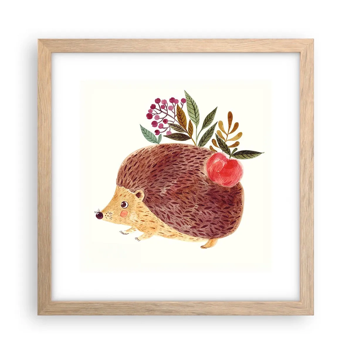 Poszter világos tölgy keretben - És máris kedvelsz engem - 30x30 cm